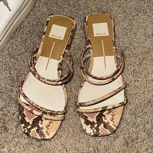 Snake skin dolce vita sandal